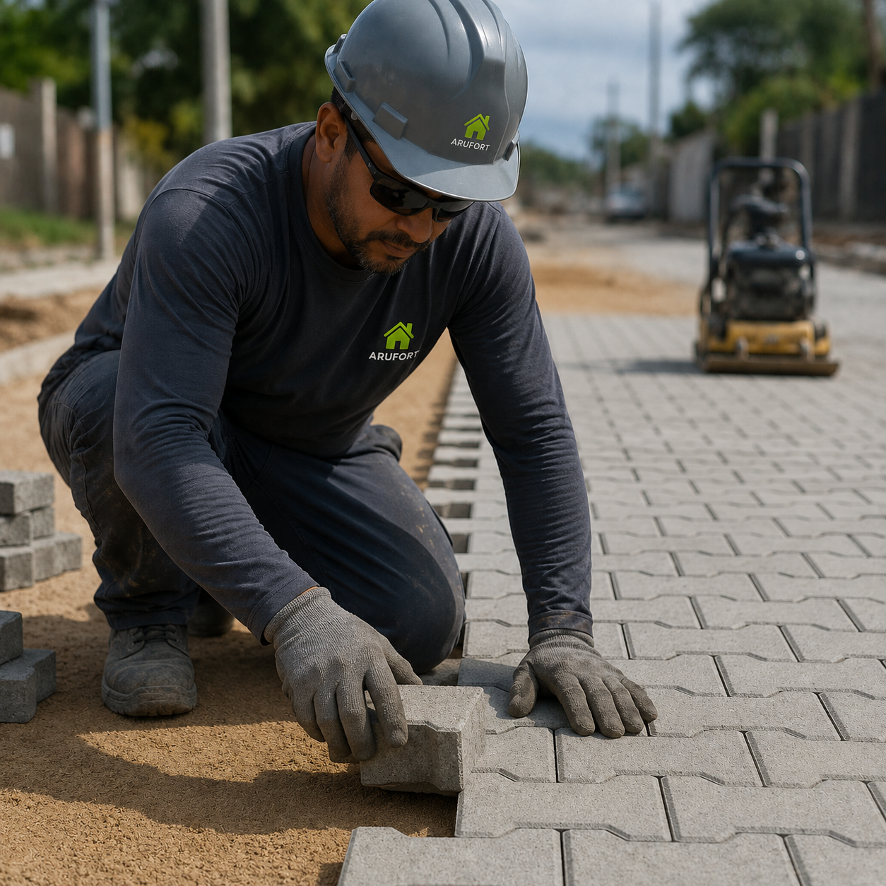 ARUFORT Engenharia Civil: Muros de Arrimo e Piso Bloquete